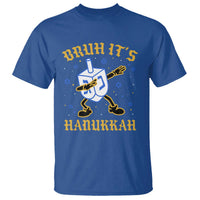 Bruh Hanukkah T Shirt Funny Dabbing Dreidel Love Jewish Chanukah Jew Gift - Wonder Print Shop