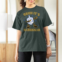 Bruh Hanukkah T Shirt For Women Funny Dabbing Dreidel Love Jewish Chanukah Jew Gift - Wonder Print Shop