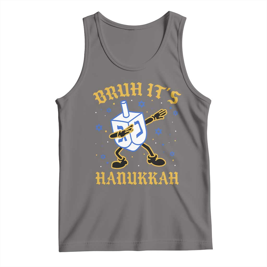 Bruh Hanukkah Tank Top Funny Dabbing Dreidel Love Jewish Chanukah Jew Gift - Wonder Print Shop