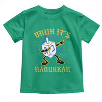 Bruh Hanukkah Toddler T Shirt Funny Dabbing Dreidel Love Jewish Chanukah Jew Gift - Wonder Print Shop