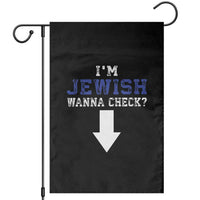 Funny Jewish Garden Flag Im Jewish Wanna Check - Wonder Print Shop