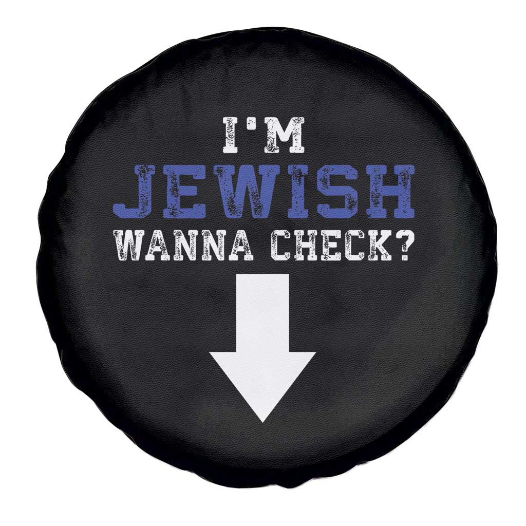 Funny Jewish Spare Tire Cover Im Jewish Wanna Check - Wonder Print Shop