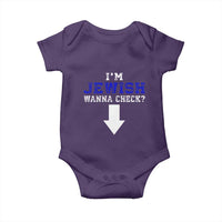 Funny Jewish Baby Onesie Im Jewish Wanna Check - Wonder Print Shop