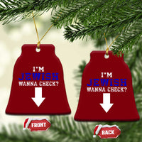 Funny Jewish Ceramic Ornament Im Jewish Wanna Check - Wonder Print Shop