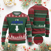 Funny Jewish Ugly Christmas Sweater Im Jewish Wanna Check - Wonder Print Shop