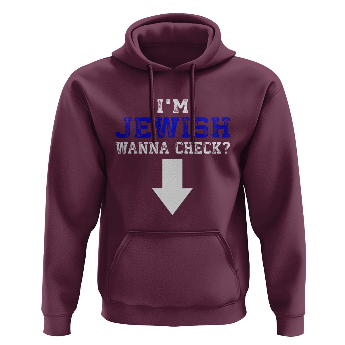 Funny Jewish Hoodie Im Jewish Wanna Check - Wonder Print Shop