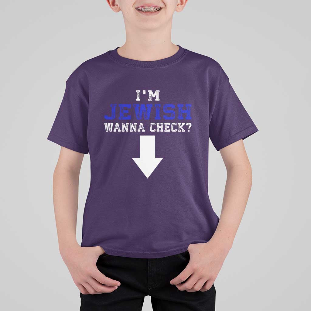 Funny Jewish T Shirt For Kid Im Jewish Wanna Check - Wonder Print Shop