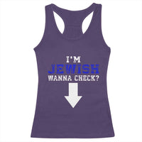 Funny Jewish Racerback Tank Top Im Jewish Wanna Check - Wonder Print Shop