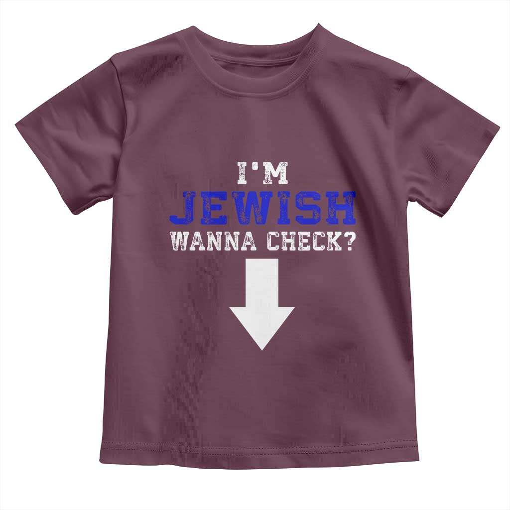 Funny Jewish Toddler T Shirt Im Jewish Wanna Check - Wonder Print Shop