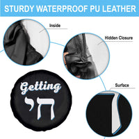 Funny Jewish Spare Tire Cover Getting Chai High Hanukkah Humor - Wonder Print Shop