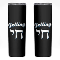 Funny Jewish Skinny Tumbler Getting Chai High Hanukkah Humor - Wonder Print Shop