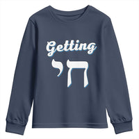 Funny Jewish Youth Sweatshirt Getting Chai High Hanukkah Humor - Wonder Print Shop