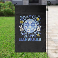 Happy Hanukkah Garden Flag Groovy Star Of David Smile Face Chanukah Pajama - Wonder Print Shop