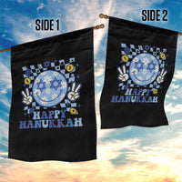 Happy Hanukkah Garden Flag Groovy Star Of David Smile Face Chanukah Pajama - Wonder Print Shop