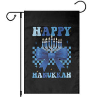 Coquette Hanukkah Garden Flag Jewish Menorah Bow Girls - Wonder Print Shop