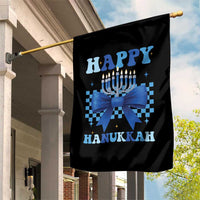 Coquette Hanukkah Garden Flag Jewish Menorah Bow Girls - Wonder Print Shop