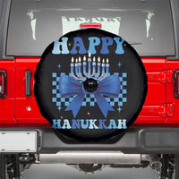 Coquette Hanukkah Spare Tire Cover Jewish Menorah Bow Girls - Wonder Print Shop
