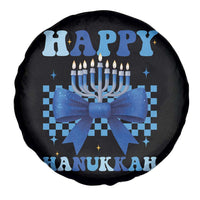 Coquette Hanukkah Spare Tire Cover Jewish Menorah Bow Girls - Wonder Print Shop