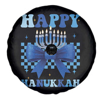 Coquette Hanukkah Spare Tire Cover Jewish Menorah Bow Girls - Wonder Print Shop
