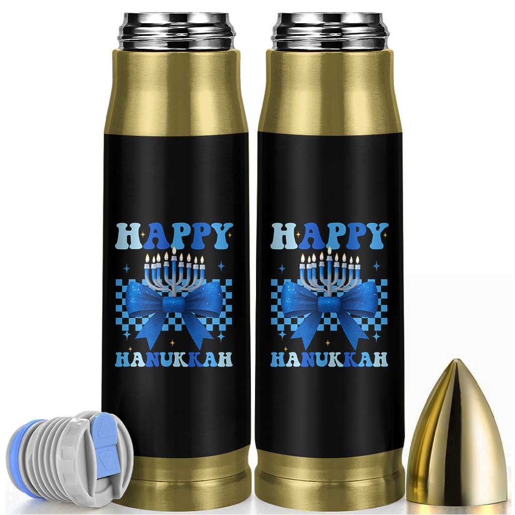 Coquette Hanukkah Bullet Tumbler Jewish Menorah Bow Girls - Wonder Print Shop