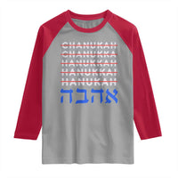Funny Hanukkah Spelling Raglan Shirt Jewish Chanukah Humor Hebrew Gifts - Wonder Print Shop