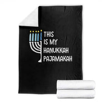 Funny Hanukkah Pajama Throw Blanket This is My Pajamakah Gift Chanukah - Wonder Print Shop