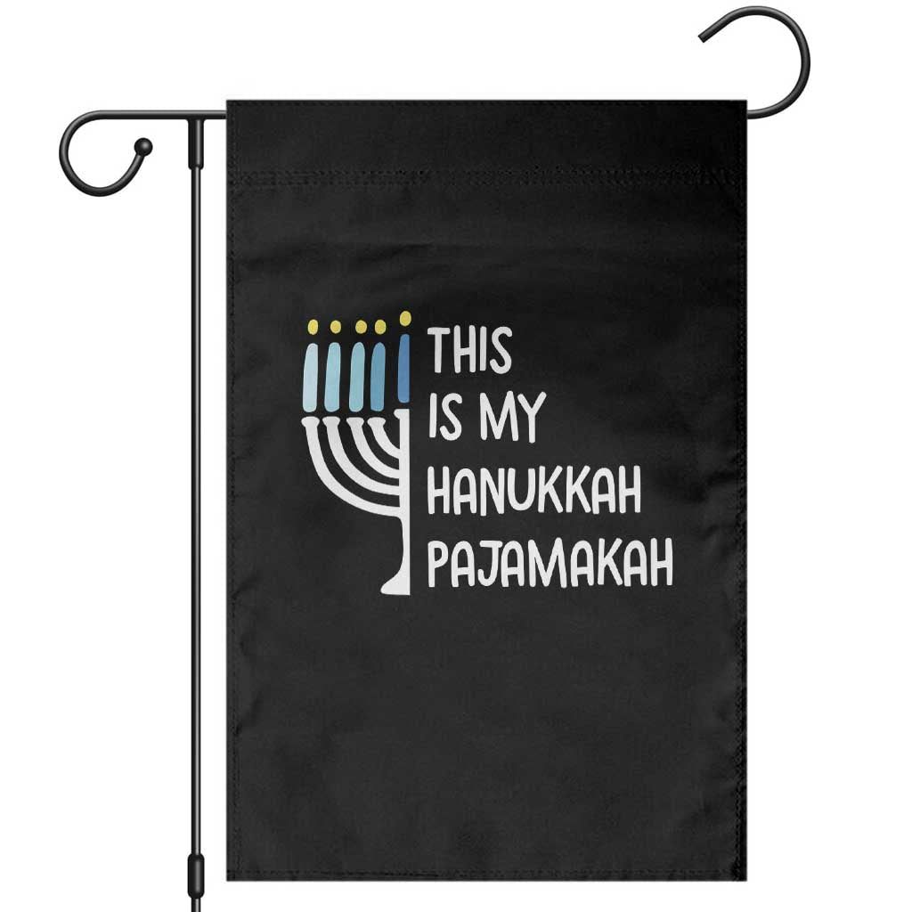 Funny Hanukkah Pajama Garden Flag This is My Pajamakah Gift Chanukah - Wonder Print Shop