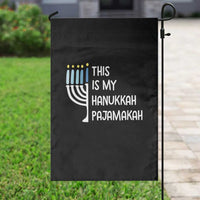Funny Hanukkah Pajama Garden Flag This is My Pajamakah Gift Chanukah - Wonder Print Shop
