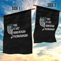 Funny Hanukkah Pajama Garden Flag This is My Pajamakah Gift Chanukah - Wonder Print Shop