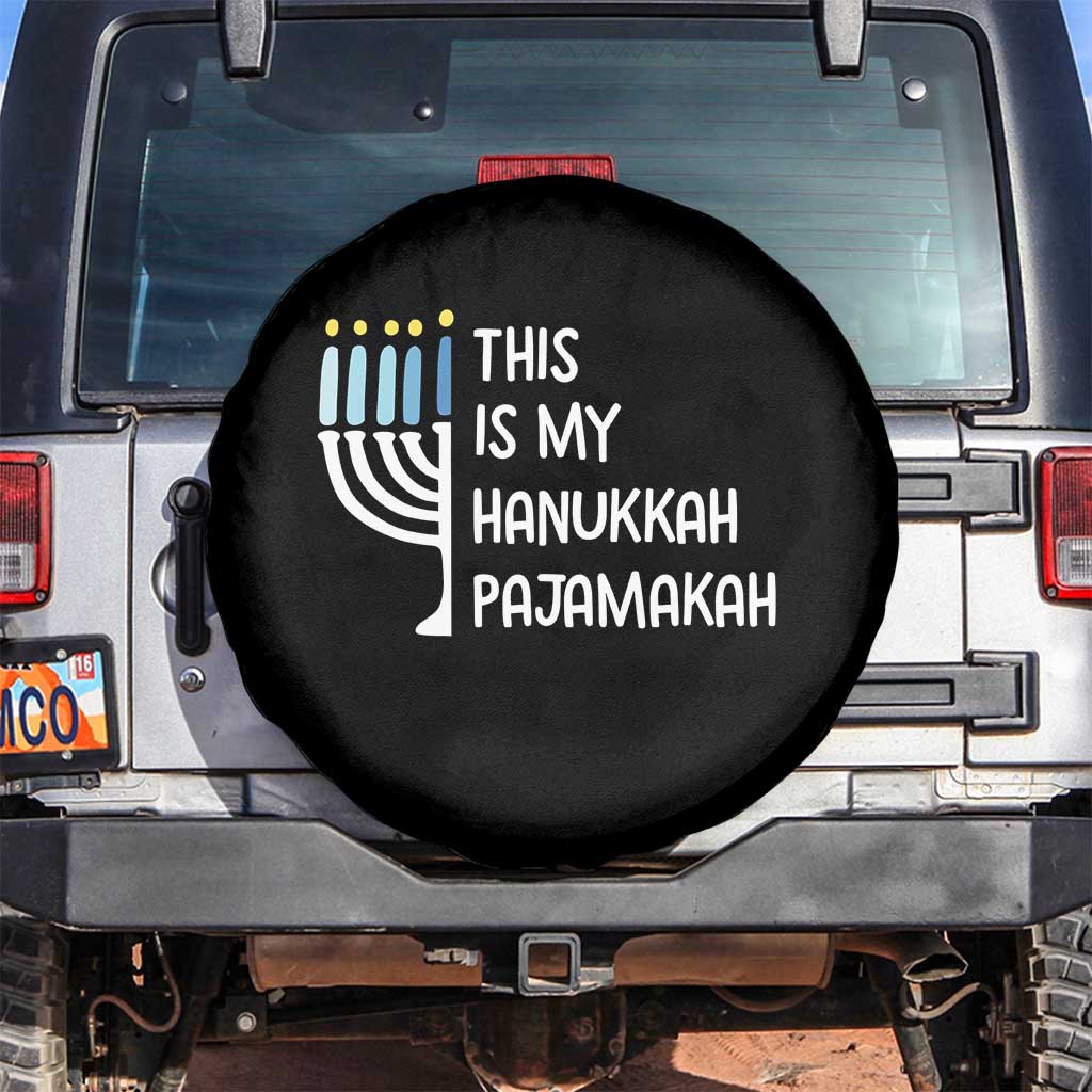 Funny Hanukkah Pajama Spare Tire Cover This is My Pajamakah Gift Chanukah - Wonder Print Shop
