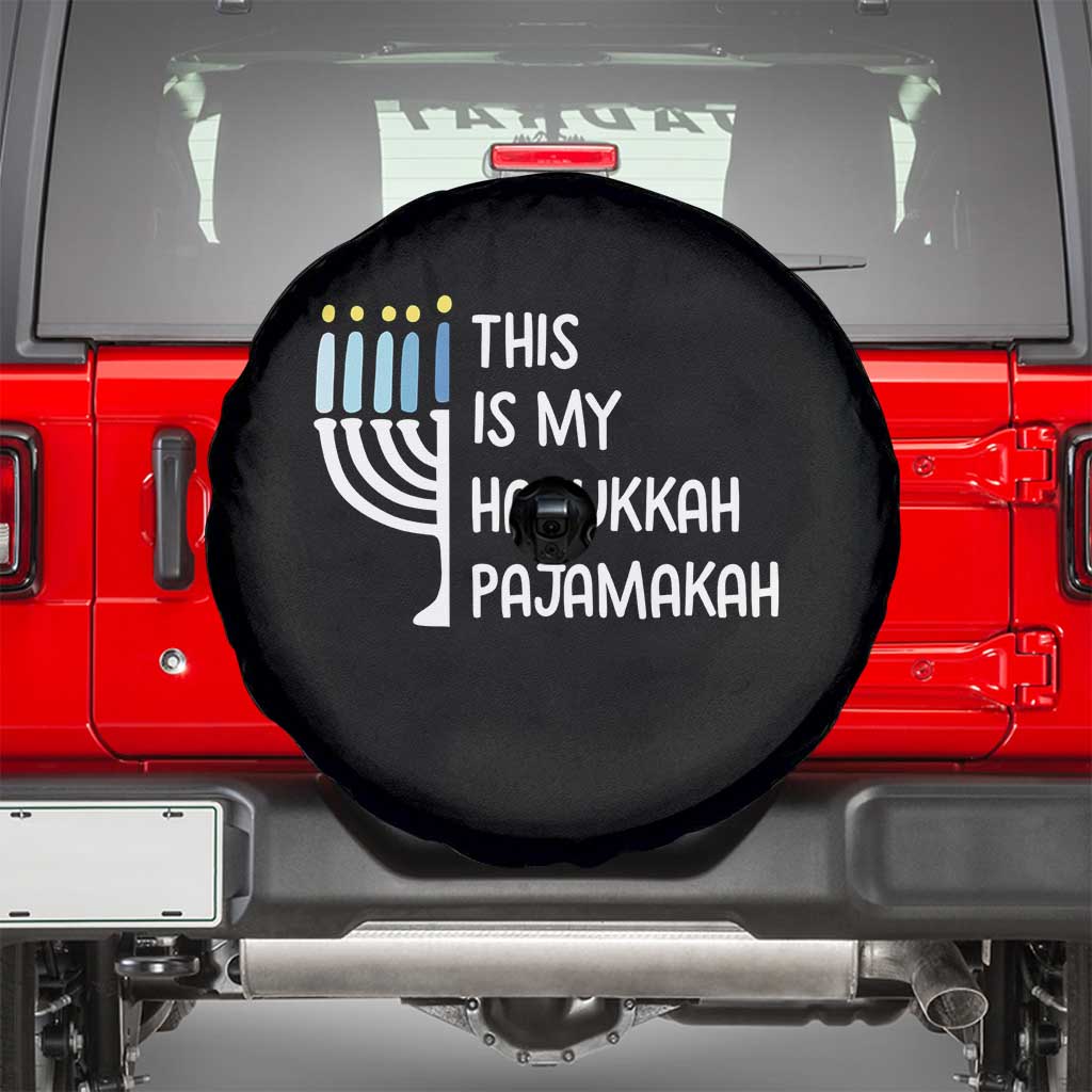 Funny Hanukkah Pajama Spare Tire Cover This is My Pajamakah Gift Chanukah - Wonder Print Shop