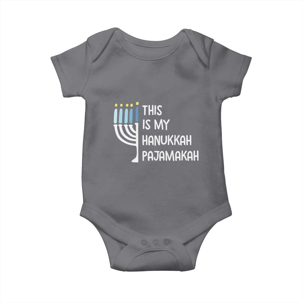 Funny Hanukkah Pajama Baby Onesie This is My Pajamakah Gift Chanukah - Wonder Print Shop