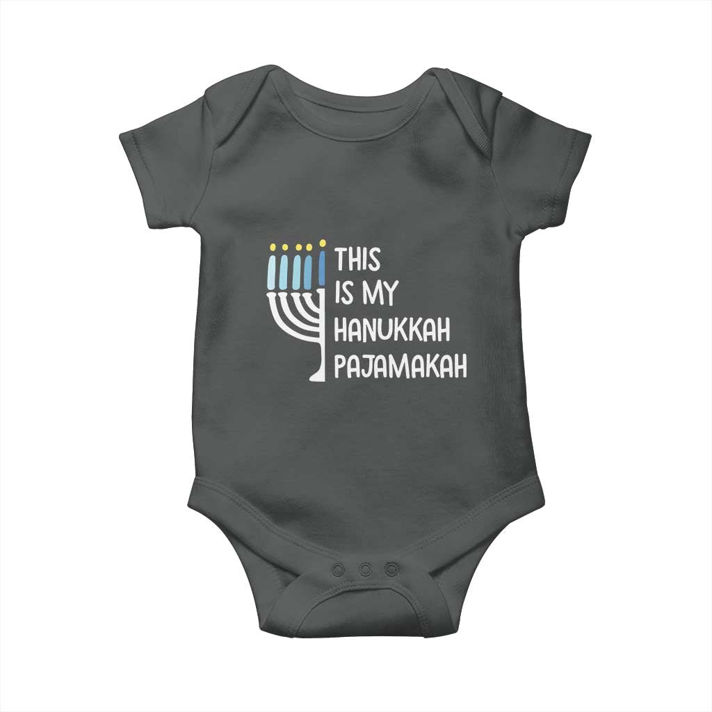 Funny Hanukkah Pajama Baby Onesie This is My Pajamakah Gift Chanukah - Wonder Print Shop