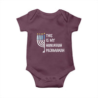 Funny Hanukkah Pajama Baby Onesie This is My Pajamakah Gift Chanukah - Wonder Print Shop