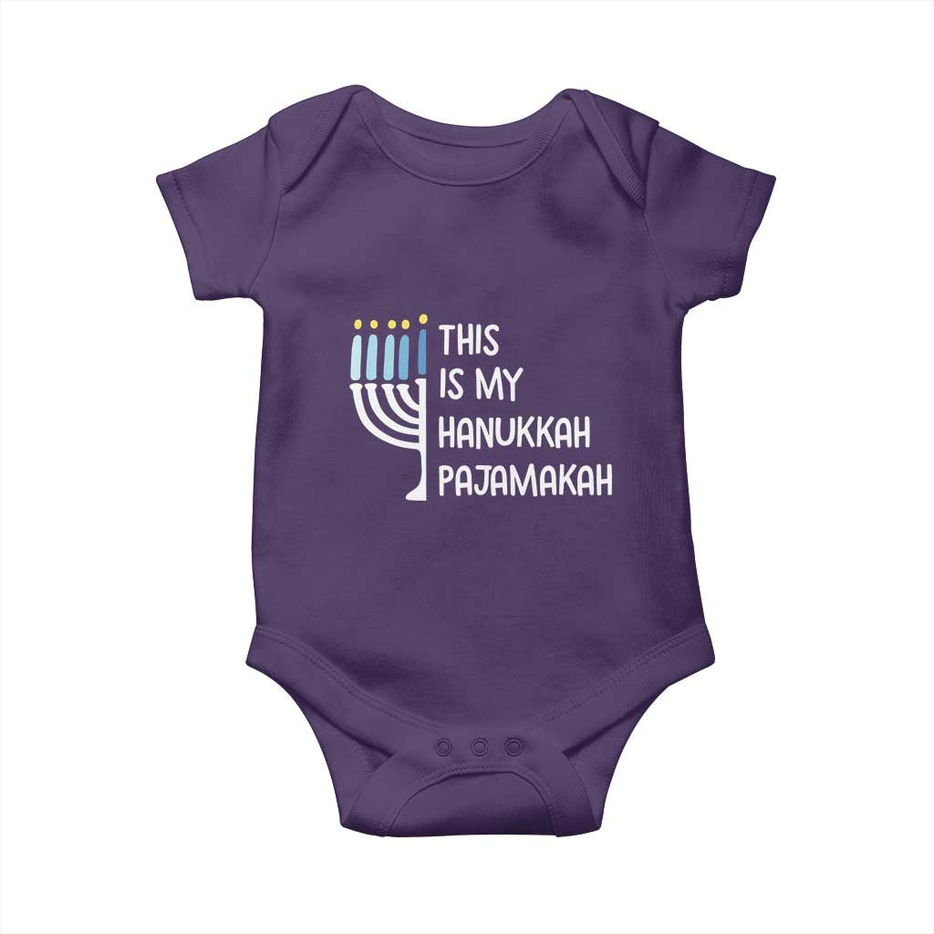 Funny Hanukkah Pajama Baby Onesie This is My Pajamakah Gift Chanukah - Wonder Print Shop