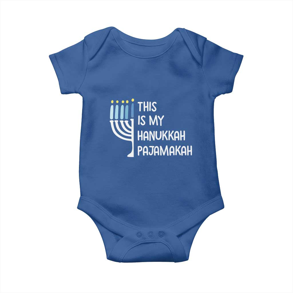 Funny Hanukkah Pajama Baby Onesie This is My Pajamakah Gift Chanukah - Wonder Print Shop