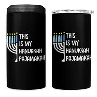 Funny Hanukkah Pajama 4 in 1 Can Cooler Tumbler This is My Pajamakah Gift Chanukah - Wonder Print Shop