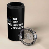 Funny Hanukkah Pajama 4 in 1 Can Cooler Tumbler This is My Pajamakah Gift Chanukah - Wonder Print Shop