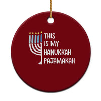 Funny Hanukkah Pajama Ceramic Ornament This is My Pajamakah Gift Chanukah - Wonder Print Shop