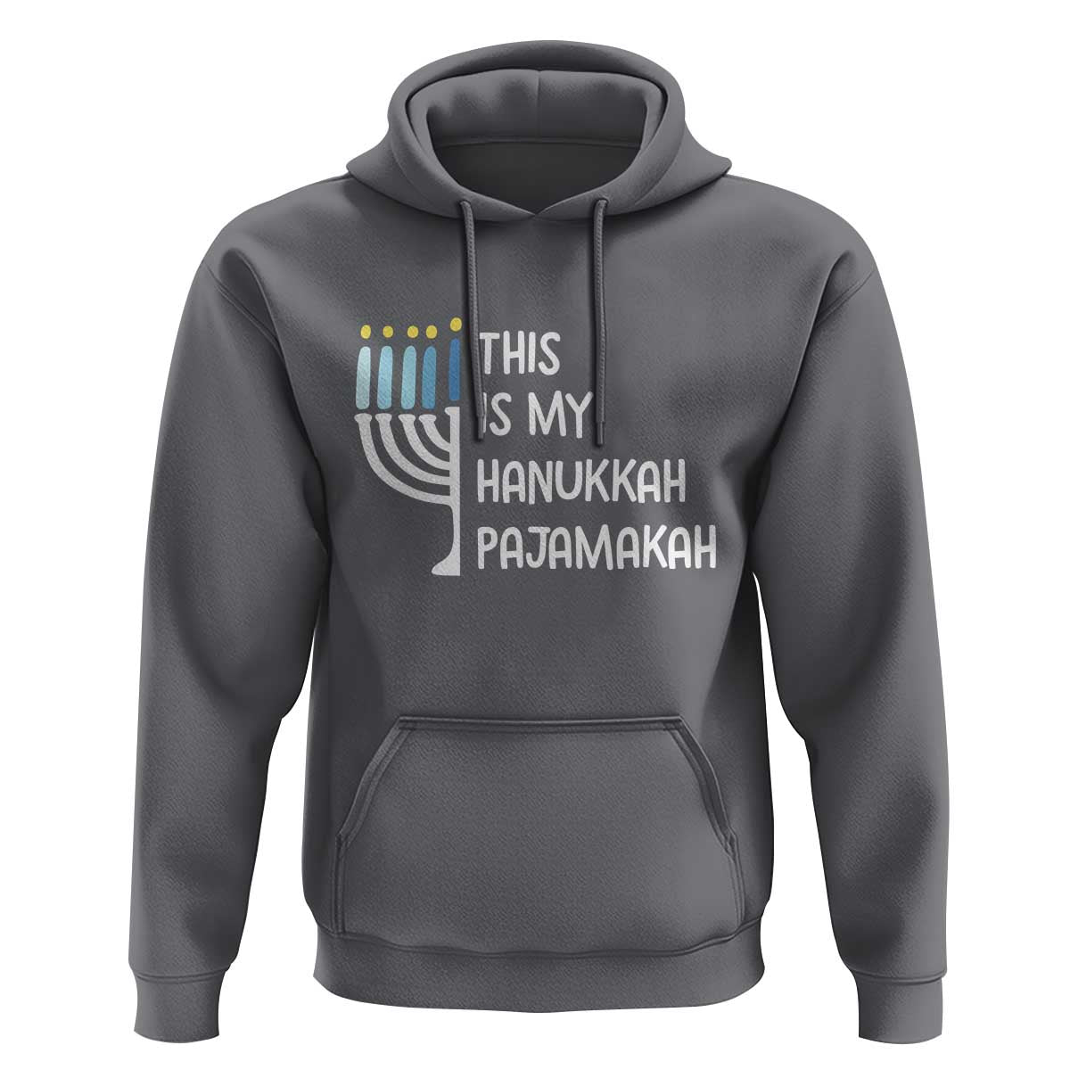 Funny Hanukkah Pajama Hoodie This is My Pajamakah Gift Chanukah - Wonder Print Shop