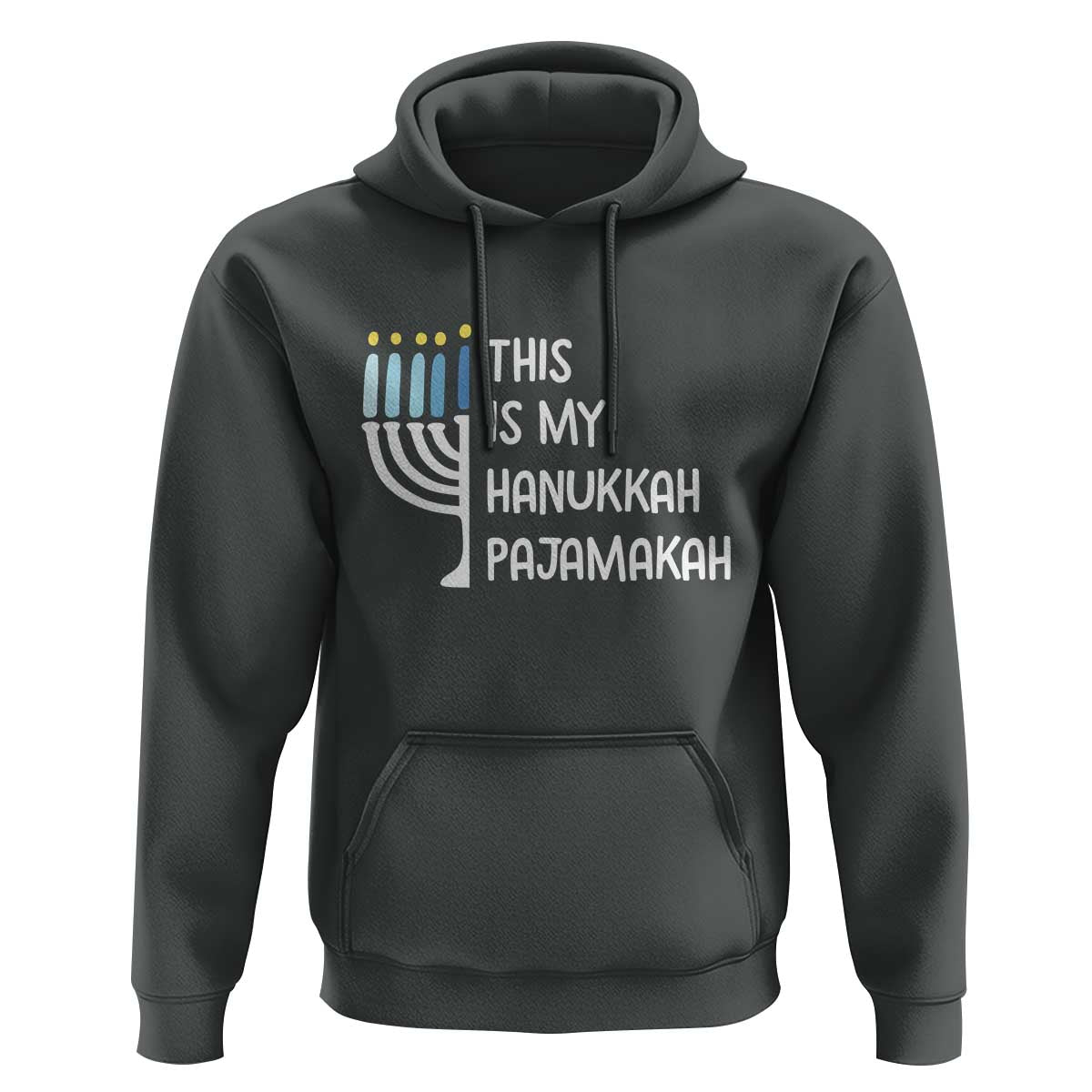 Funny Hanukkah Pajama Hoodie This is My Pajamakah Gift Chanukah - Wonder Print Shop