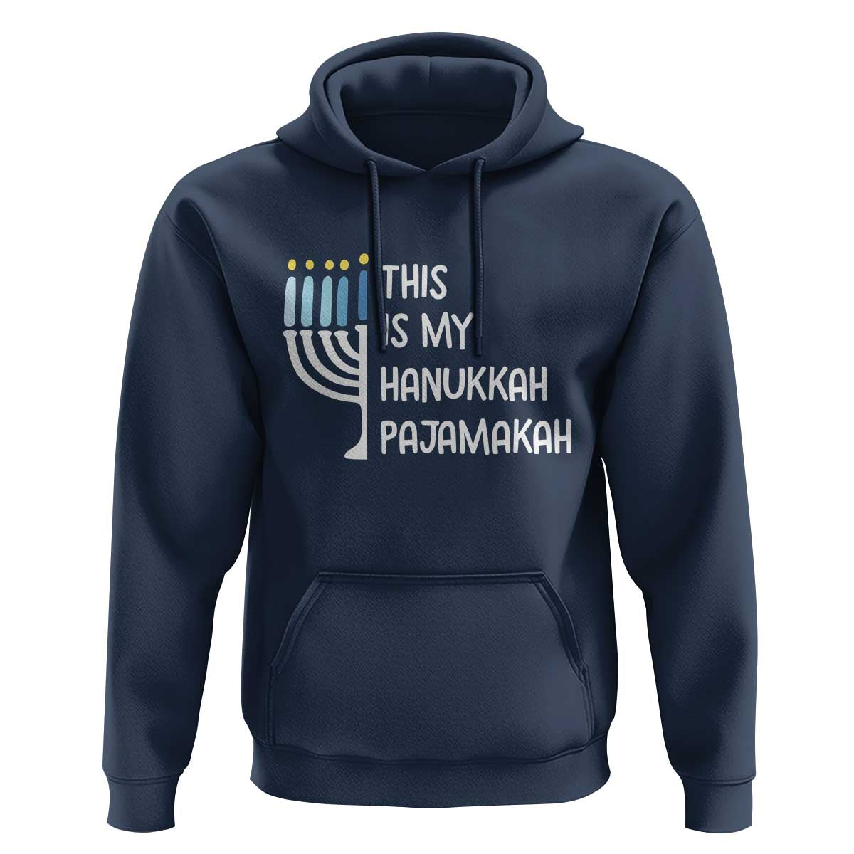 Funny Hanukkah Pajama Hoodie This is My Pajamakah Gift Chanukah - Wonder Print Shop