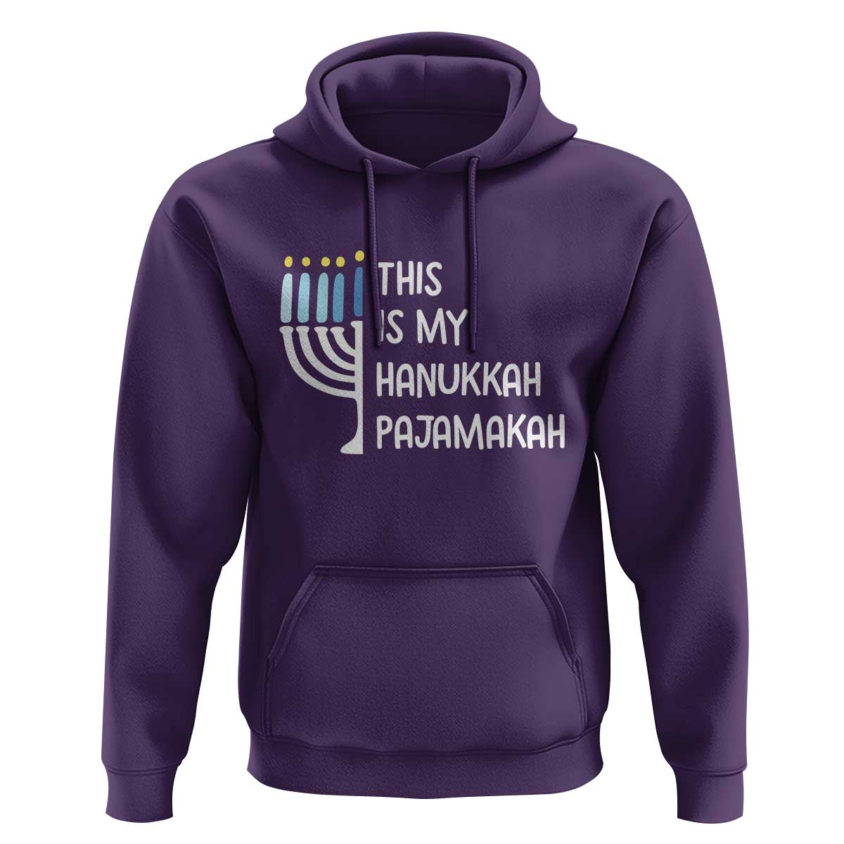 Funny Hanukkah Pajama Hoodie This is My Pajamakah Gift Chanukah - Wonder Print Shop