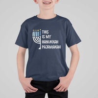 Funny Hanukkah Pajama T Shirt For Kid This is My Pajamakah Gift Chanukah - Wonder Print Shop