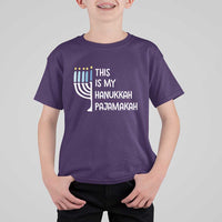 Funny Hanukkah Pajama T Shirt For Kid This is My Pajamakah Gift Chanukah - Wonder Print Shop