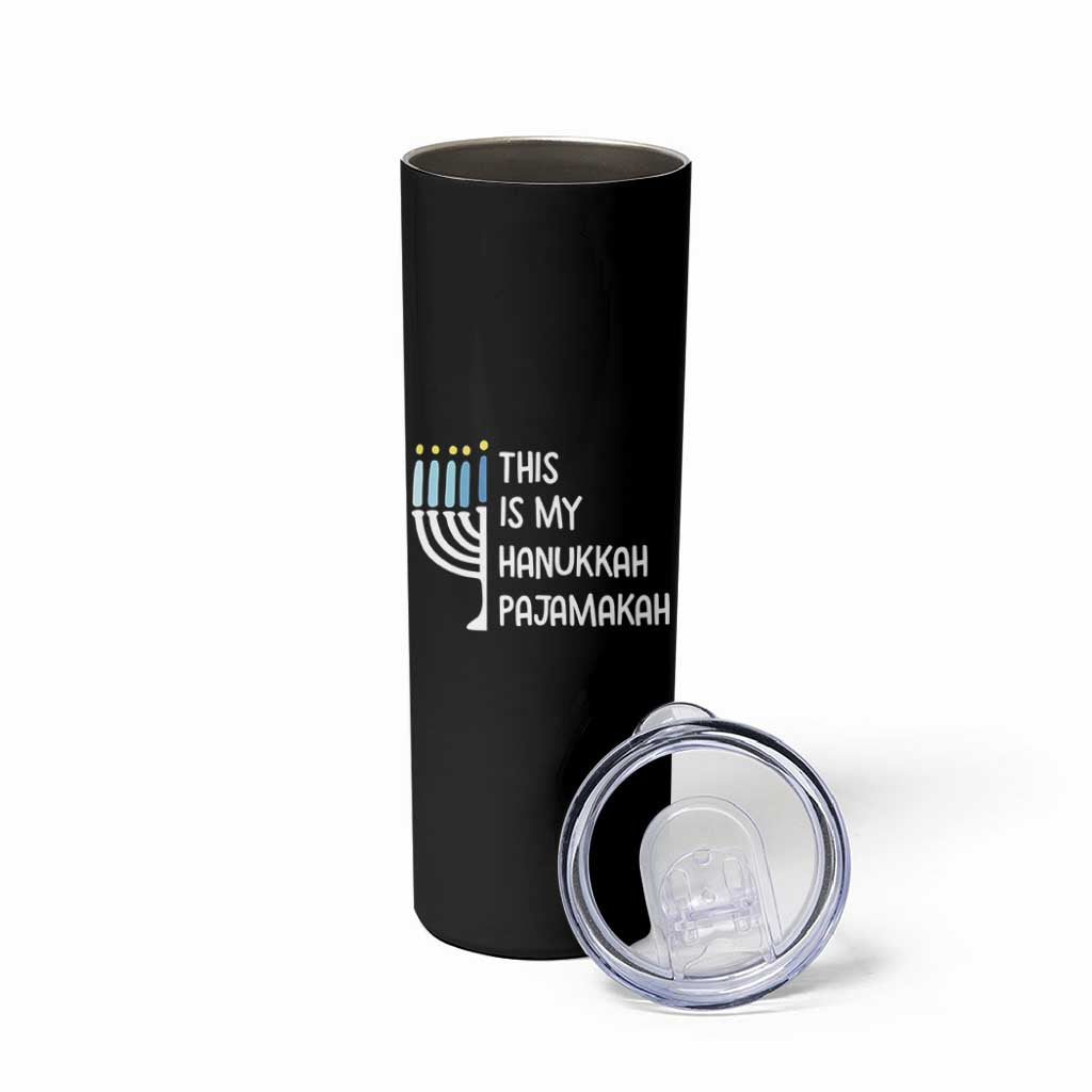 Funny Hanukkah Pajama Skinny Tumbler This is My Pajamakah Gift Chanukah - Wonder Print Shop