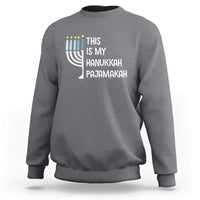 Funny Hanukkah Pajama Sweatshirt This is My Pajamakah Gift Chanukah - Wonder Print Shop