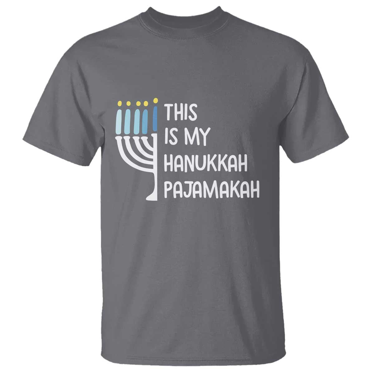 Funny Hanukkah Pajama T Shirt This is My Pajamakah Gift Chanukah - Wonder Print Shop