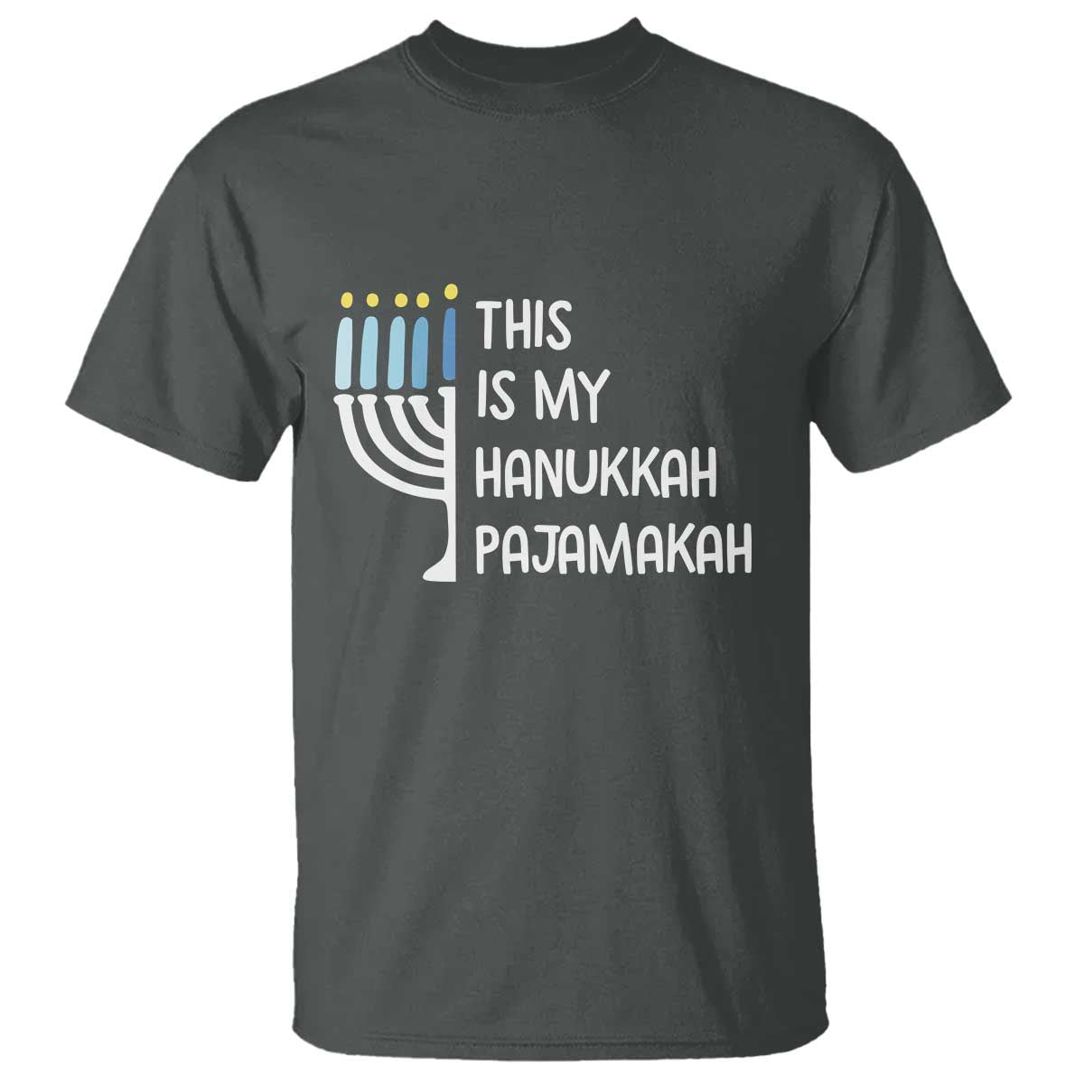 Funny Hanukkah Pajama T Shirt This is My Pajamakah Gift Chanukah - Wonder Print Shop