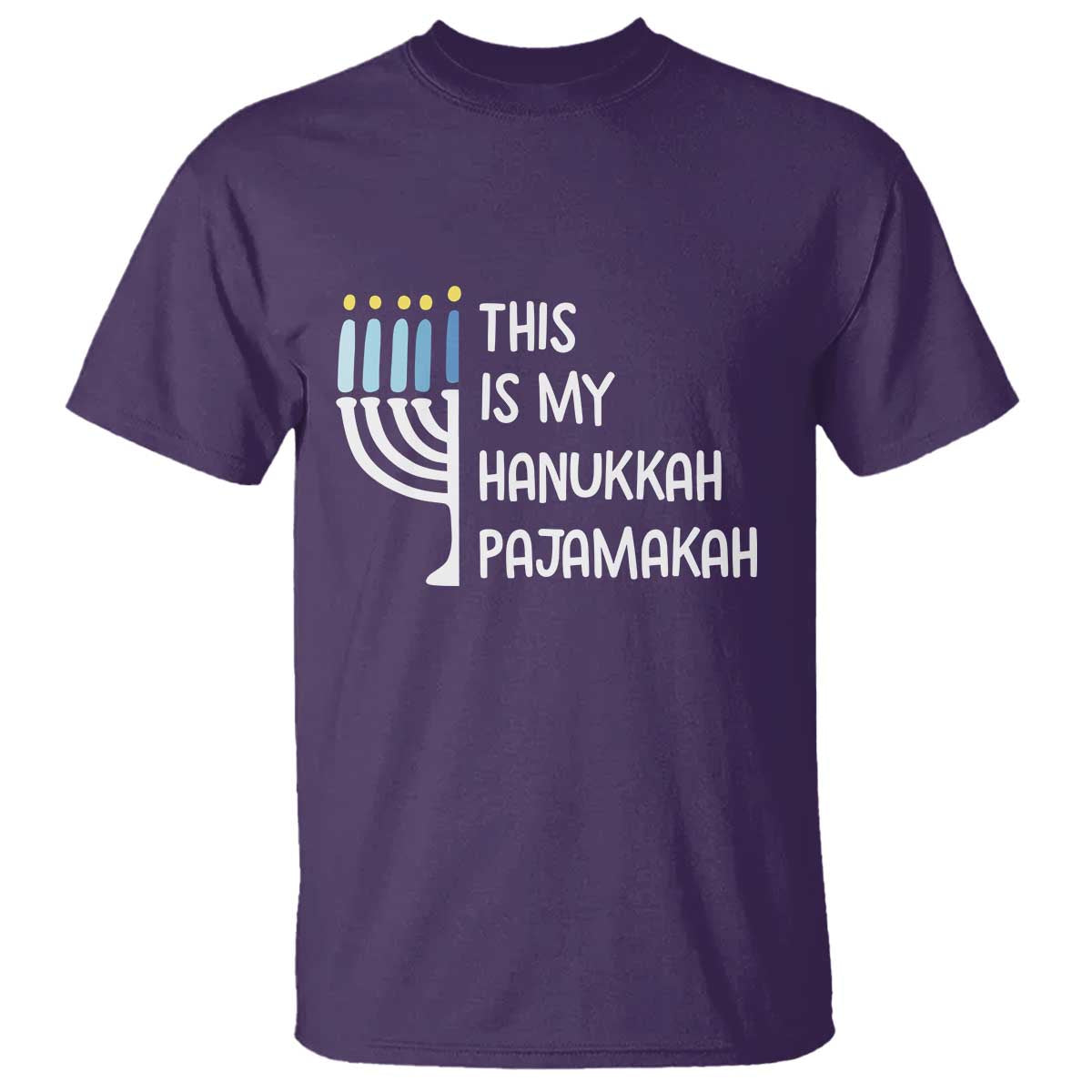 Funny Hanukkah Pajama T Shirt This is My Pajamakah Gift Chanukah - Wonder Print Shop